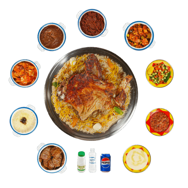 خروف نعيمي ربع مع أرز كبسة