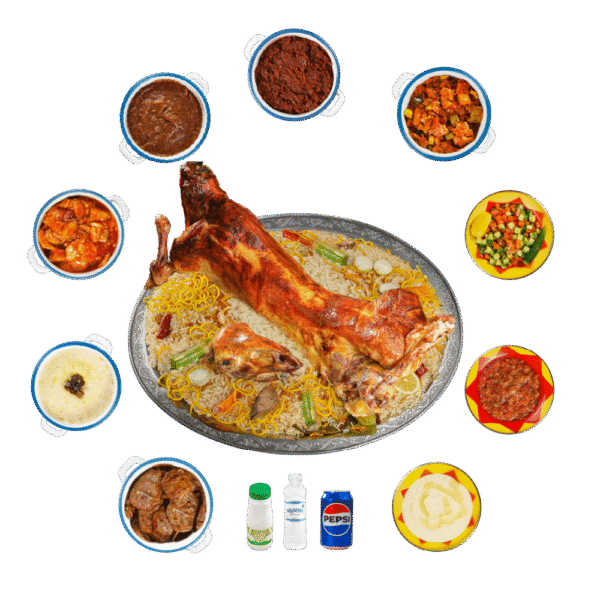 خروف نعيمي كامل مع أرز كبسة